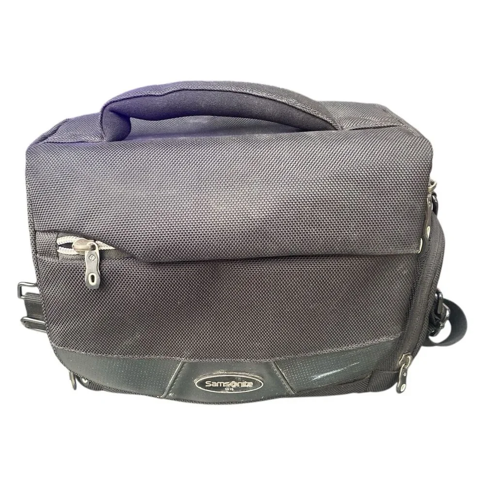 Samsonite Camera Bag Shoulder Crossbody Black Cargo Utility Travel Pack